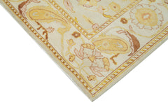 Tebriz Beige Classic Cotton Wool Handmade Area Rug 5'8'' x 8'9''