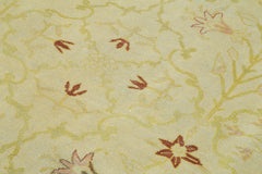 Tebriz Beige Classic Cotton Wool Handmade Area Rug 9'7'' x 13'3''