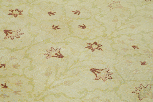 Tebriz Beige Classic Cotton Wool Handmade Area Rug 8'6'' x 11'10''