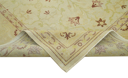 Tebriz Beige Classic Cotton Wool Handmade Area Rug 8'6'' x 11'10''