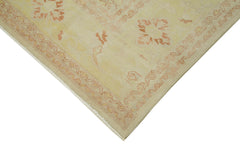 Tebriz Beige Classic Cotton Wool Handmade Area Rug 8'7'' x 11'9''