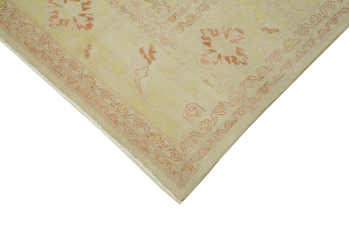 Tebriz Beige Classic Cotton Wool Handmade Area Rug 8'7'' x 11'9''