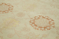 Tebriz Beige Classic Cotton Wool Handmade Area Rug 8'7'' x 11'9''