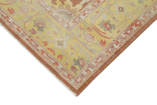 Tebriz Red Classic Cotton Wool Handmade Area Rug 5'9'' x 8'11''