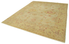 Tebriz Beige Classic Cotton Wool Handmade Area Rug 8'1'' x 10'0''