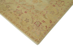 Tebriz Beige Classic Cotton Wool Handmade Area Rug 8'1'' x 10'0''