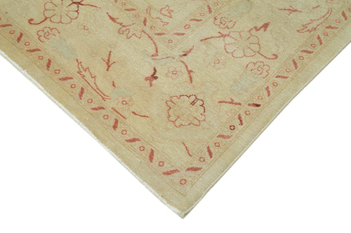 Tebriz Beige Classic Cotton Wool Handmade Area Rug 8'8'' x 11'7''