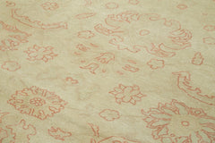 Tebriz Beige Classic Cotton Wool Handmade Area Rug 8'8'' x 11'7''