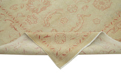 Tebriz Beige Classic Cotton Wool Handmade Area Rug 8'8'' x 11'7''