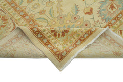 Tebriz Beige Classic Cotton Wool Handmade Area Rug 9'8'' x 11'7''