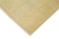 Tebriz Yellow Classic Cotton Wool Handmade Area Rug 6'0'' x 9'1''