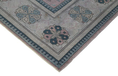 Tebriz Purple Classic Cotton Wool Handmade Area Rug 9'7'' x 13'5''