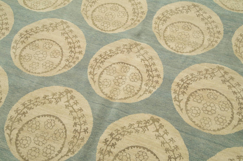 Tebriz Beige Classic Cotton Wool Handmade Area Rug 8'0'' x 10'2''