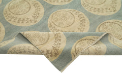 Tebriz Beige Classic Cotton Wool Handmade Area Rug 8'0'' x 10'2''