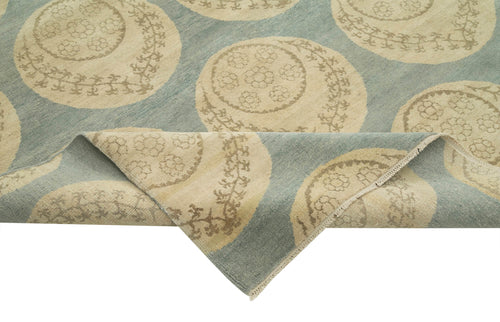 Tebriz Beige Classic Cotton Wool Handmade Area Rug 8'0'' x 10'2''