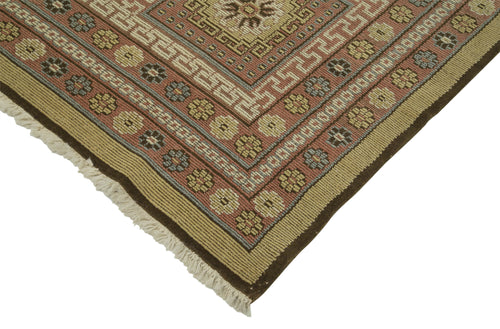 Tebriz Red Classic Cotton Wool Handmade Area Rug 9'0'' x 11'10''