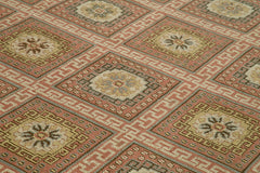 Tebriz Red Classic Cotton Wool Handmade Area Rug 9'0'' x 11'10''