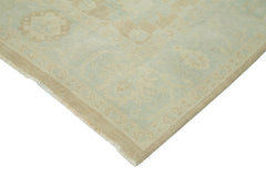 Tebriz Beige Classic Cotton Wool Handmade Area Rug 7'10'' x 11'8''