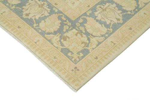 Tebriz Beige Classic Cotton Wool Handmade Area Rug 7'9'' x 10'7''