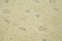 Tebriz Beige Classic Cotton Wool Handmade Area Rug 7'9'' x 10'7''