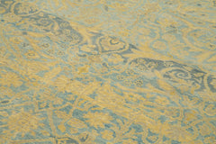 Tebriz Blue Classic Cotton Wool Handmade Area Rug 6'6'' x 8'11''