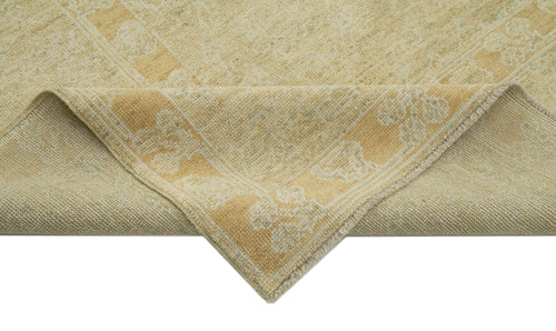 Tebriz Beige Classic Cotton Wool Handmade Area Rug 9'2'' x 11'11''