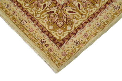 Tebriz Beige Classic Cotton Wool Handmade Area Rug 8'11'' x 11'11''