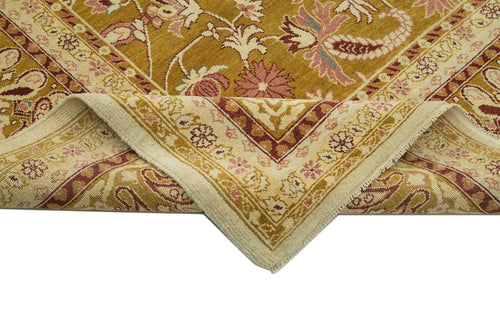 Tebriz Beige Classic Cotton Wool Handmade Area Rug 8'11'' x 11'11''