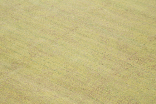 Tebriz Green Classic Cotton Wool Handmade Area Rug 8'11'' x 12'3''