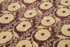 Tebriz Beige Classic Cotton Wool Handmade Area Rug 7'0'' x 8'10''