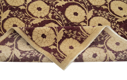 Tebriz Beige Classic Cotton Wool Handmade Area Rug 7'0'' x 8'10''