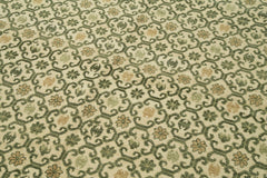 Tebriz Beige Classic Cotton Wool Handmade Area Rug 8'0'' x 10'0''