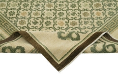 Tebriz Beige Classic Cotton Wool Handmade Area Rug 8'0'' x 10'0''
