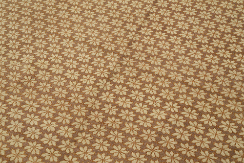 Handmade Area Rug – Classic Beige Turkish Hand Knotted Wool Cotton Carpet 8'2"x9'11"