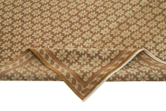 Handmade Area Rug – Classic Beige Turkish Hand Knotted Wool Cotton Carpet 8'2"x9'11"