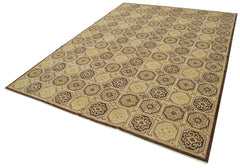 Tebriz Beige Classic Cotton Wool Handmade Area Rug 8'0'' x 10'5''