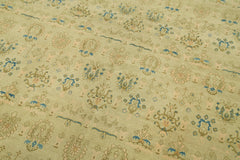 Handmade Area Rug – Classic Green Turkish Carpet | Wool Cotton Weave 7'8"x9'11"