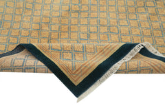 Tebriz Yellow Classic Cotton Wool Handmade Area Rug 8'1'' x 9'11''