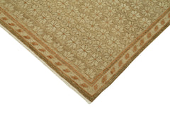 Tebriz Beige Classic Cotton Wool Handmade Area Rug 8'0'' x 9'11''