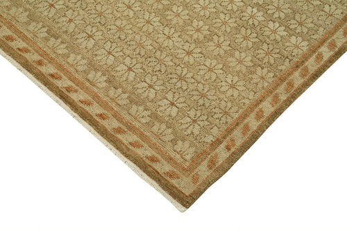 Tebriz Beige Classic Cotton Wool Handmade Area Rug 8'0'' x 9'11''