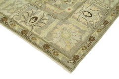 Tebriz Grey Classic Cotton Wool Handmade Area Rug 7'10'' x 9'10''