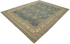 Tebriz Beige Classic Cotton Wool Handmade Area Rug 8'2'' x 9'11''