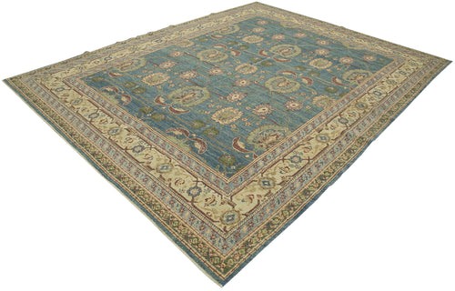 Tebriz Beige Classic Cotton Wool Handmade Area Rug 8'2'' x 9'11''