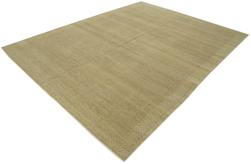 Tebriz Beige Classic Cotton Wool Handmade Area Rug 7'10'' x 10'0''