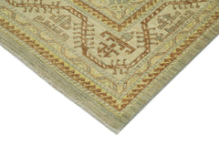 Tebriz Beige Classic Cotton Wool Handmade Area Rug 7'11'' x 9'7''