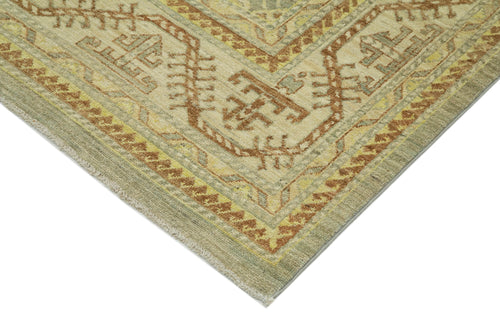 Tebriz Beige Classic Cotton Wool Handmade Area Rug 7'11'' x 9'7''