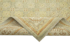 Tebriz Beige Classic Cotton Wool Handmade Area Rug 7'11'' x 9'7''
