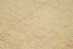 Tebriz Yellow Classic Cotton Wool Handmade Area Rug 8'2'' x 10'0''