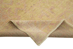 Tebriz Yellow Classic Cotton Wool Handmade Area Rug 8'2'' x 10'0''