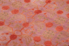 Tebriz Brown Classic Cotton Wool Handmade Area Rug 5'11'' x 9'5''